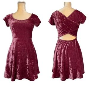 Crushed velvet urban outfitters dress